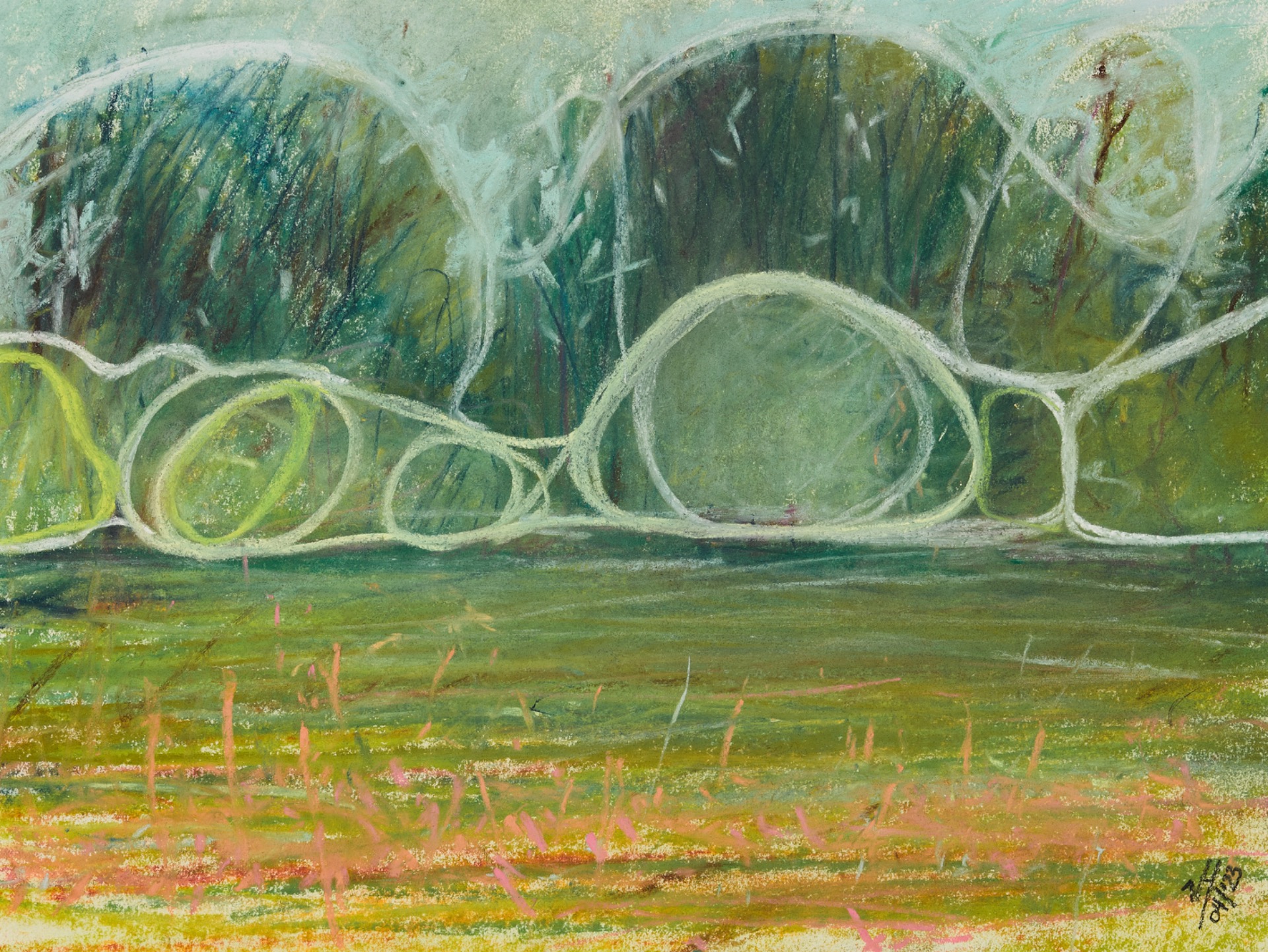 live tekeningen in pastel op locatie